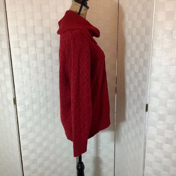 89th & madison red turtleneck sweater size 1X - Picture 9 of 9
